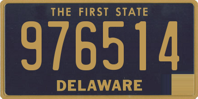 DE license plate 976514