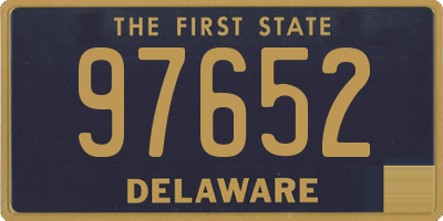 DE license plate 97652