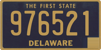 DE license plate 976521