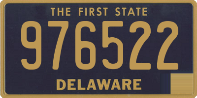 DE license plate 976522