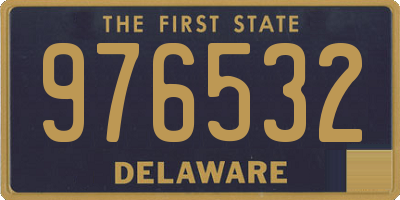 DE license plate 976532
