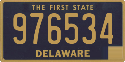 DE license plate 976534