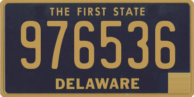 DE license plate 976536