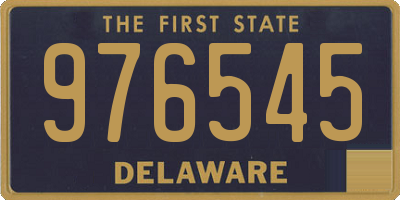DE license plate 976545