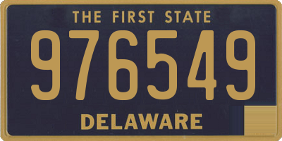 DE license plate 976549