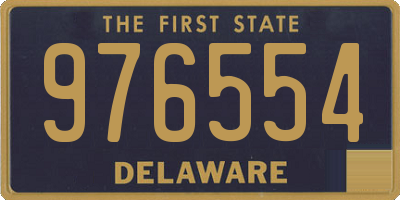 DE license plate 976554
