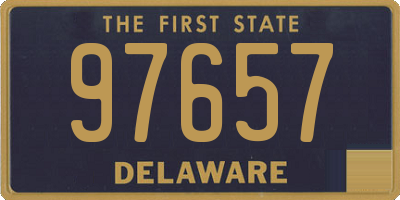 DE license plate 97657