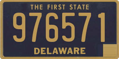 DE license plate 976571