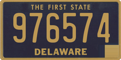 DE license plate 976574