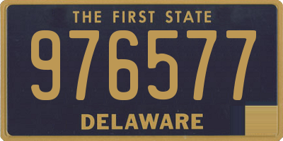 DE license plate 976577