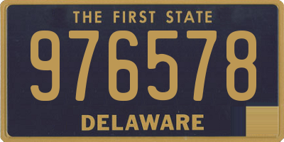 DE license plate 976578
