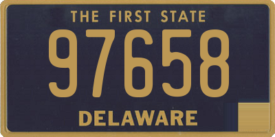 DE license plate 97658
