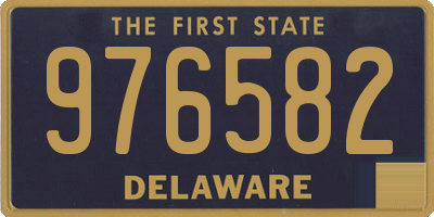 DE license plate 976582