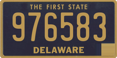 DE license plate 976583