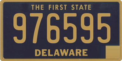 DE license plate 976595