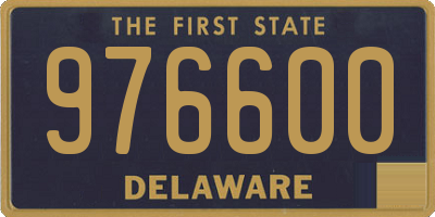 DE license plate 976600