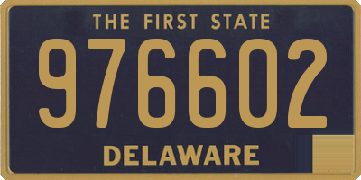 DE license plate 976602