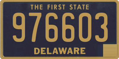 DE license plate 976603