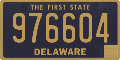 DE license plate 976604