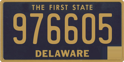 DE license plate 976605