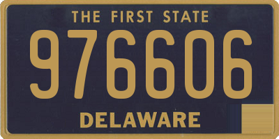 DE license plate 976606