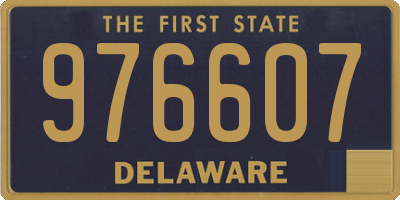 DE license plate 976607