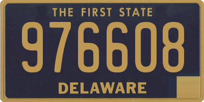 DE license plate 976608