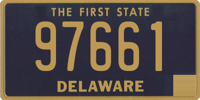 DE license plate 97661