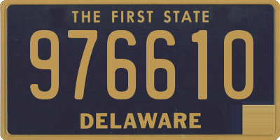 DE license plate 976610