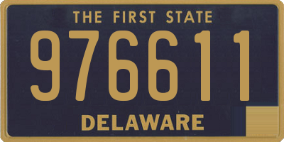 DE license plate 976611