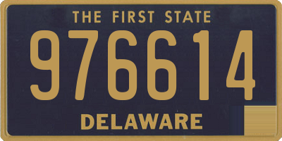DE license plate 976614