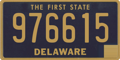 DE license plate 976615