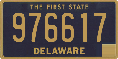 DE license plate 976617