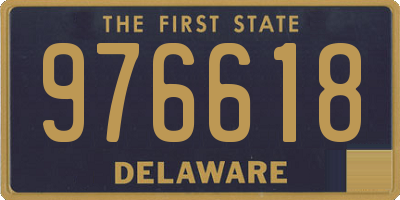 DE license plate 976618