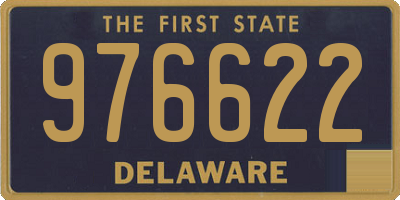 DE license plate 976622