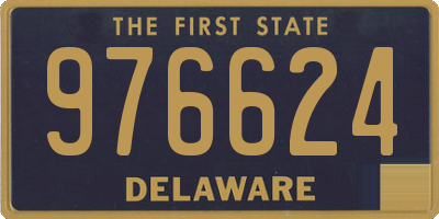 DE license plate 976624