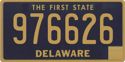 DE license plate 976626