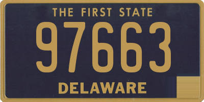 DE license plate 97663