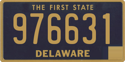 DE license plate 976631