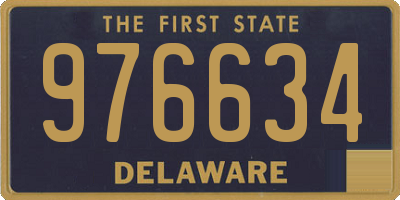 DE license plate 976634