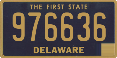 DE license plate 976636