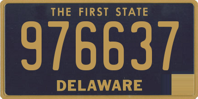 DE license plate 976637