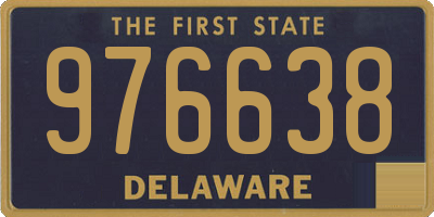 DE license plate 976638