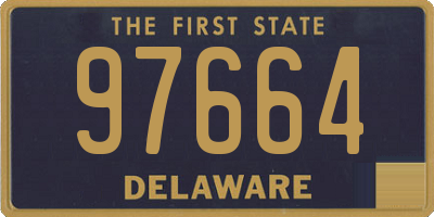 DE license plate 97664