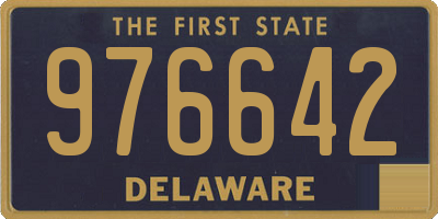 DE license plate 976642