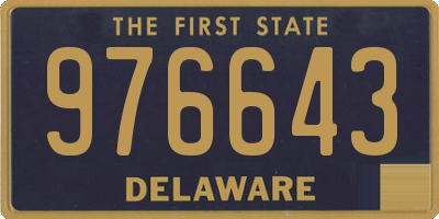 DE license plate 976643