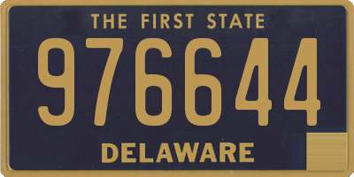 DE license plate 976644