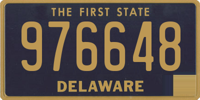 DE license plate 976648