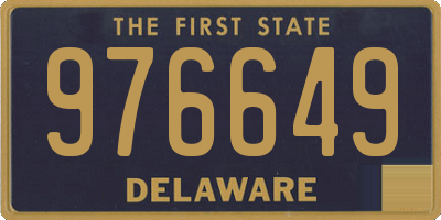 DE license plate 976649