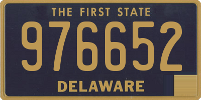 DE license plate 976652